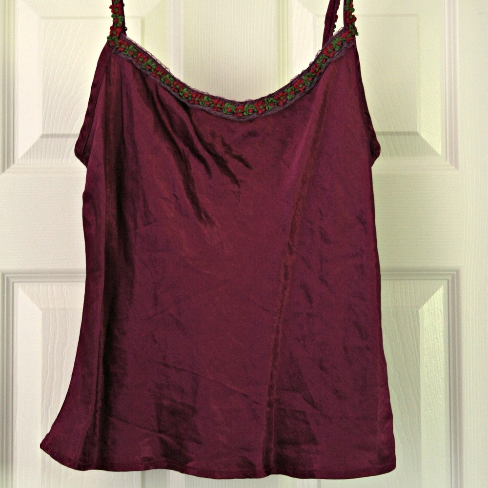 Raspberry Camisole by J Peterman Company size 12